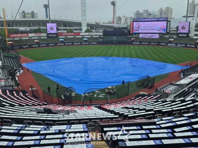 KBO 공식발표, 수원 두산-KT전 연이틀 취소 "그라운드 사정, 추후 편성"