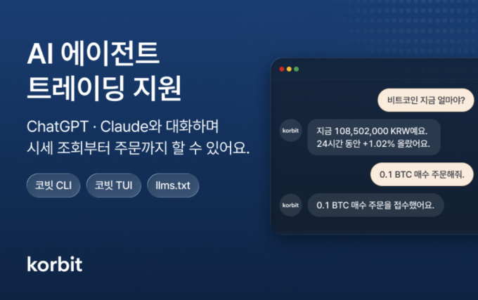 코빗 CLI 출시…"AI 트레이딩 지원"