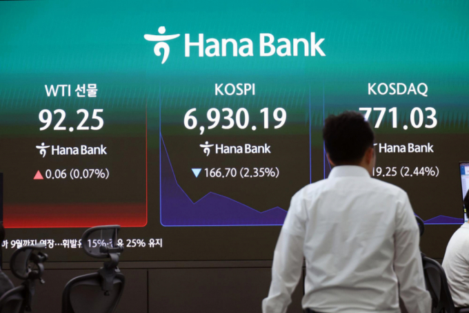 또 '사이드카' 부른 중동불안...외국인 피난에 코스피 6800선 반납