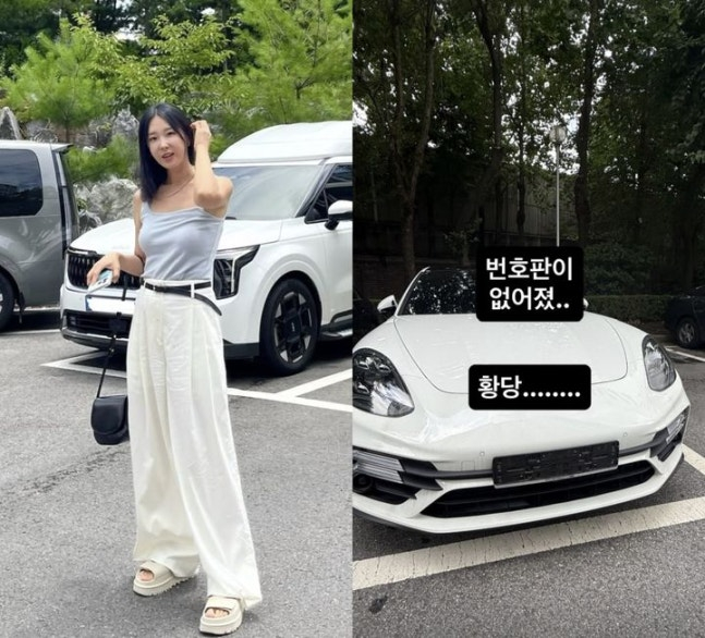 이지혜, 2억원대 차 번호판 도난당해…"황당"