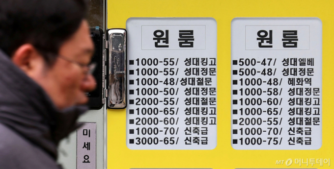 서울 원룸, 월세 하락 속 강남권 고공행진…강남 평균 월세 102만원