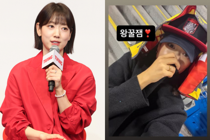 박신혜, 출산 한 달 만에 야구장 갔다…"아기 엄마 맞아?"