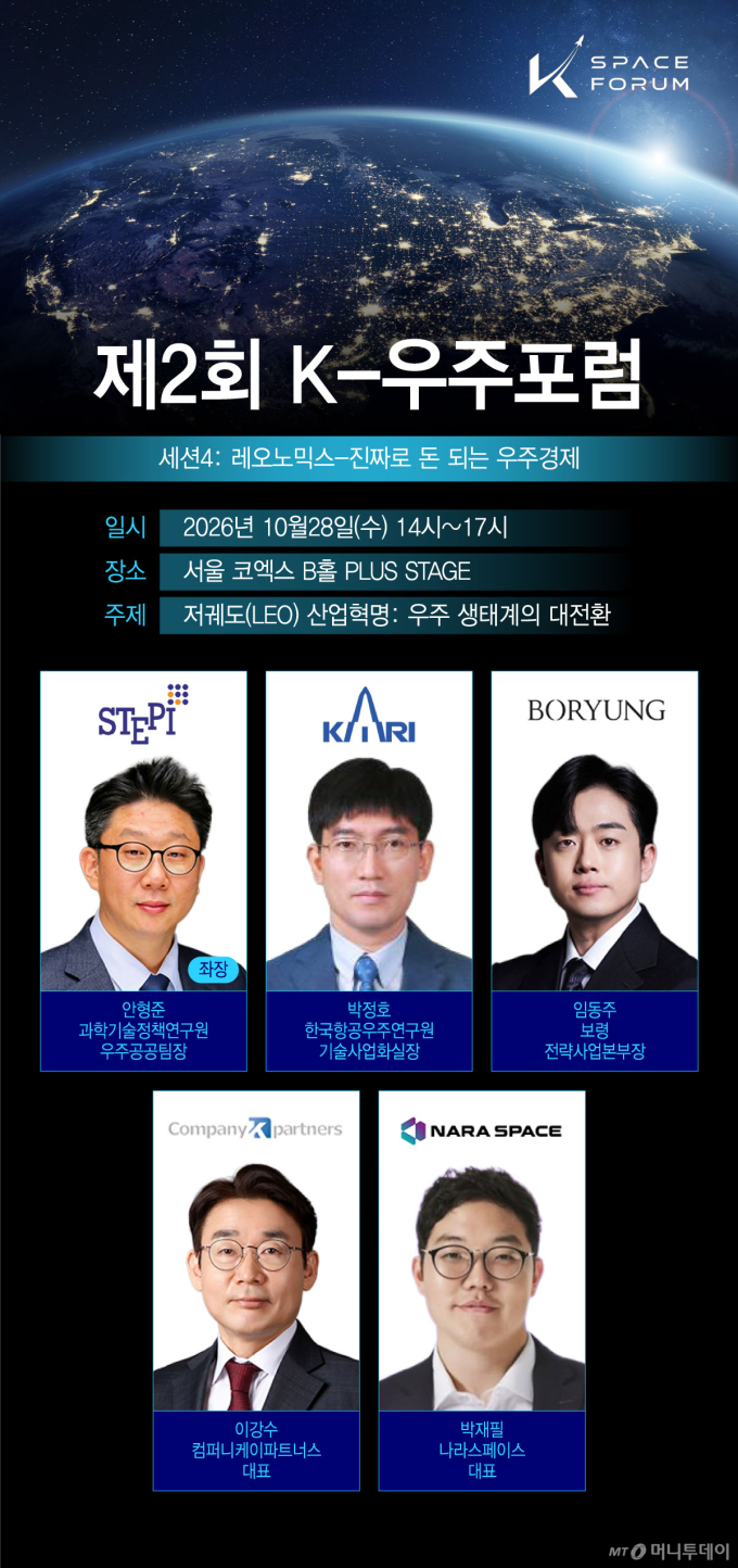 우주에선 누가 돈 벌까…28일 '저궤도 산업의 현재와 미래' 짚어본다