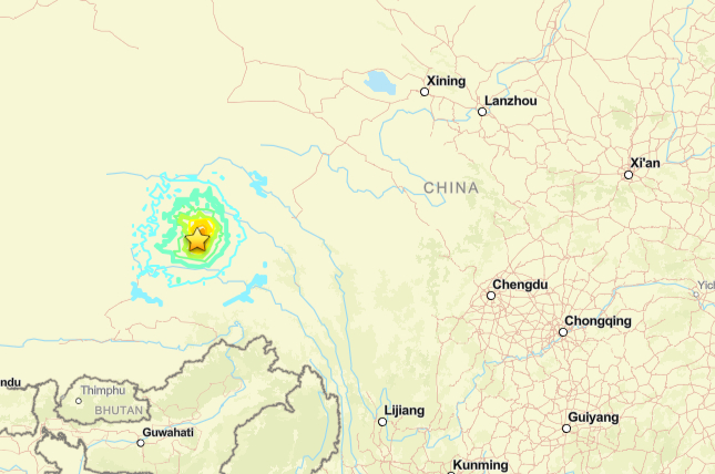 중국 티베트서 규모 7.0 지진…"16명 사망·32명 부상"