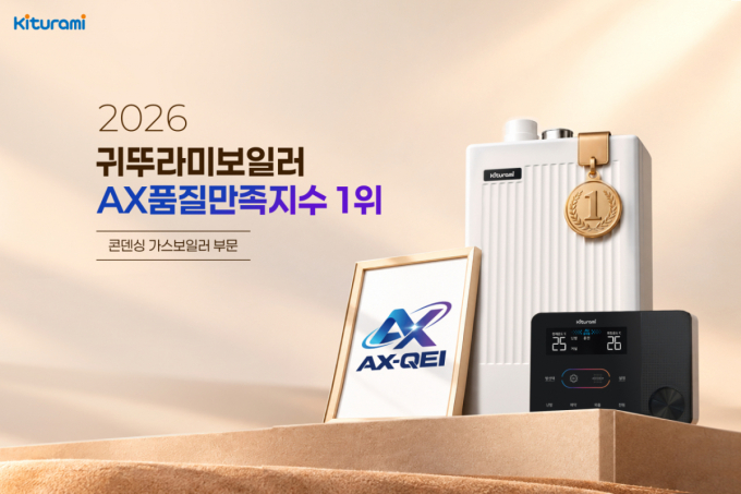 귀뚜라미, 올해 첫 'AX 품질만족지수' 콘덴싱 가스보일러 부문 1위