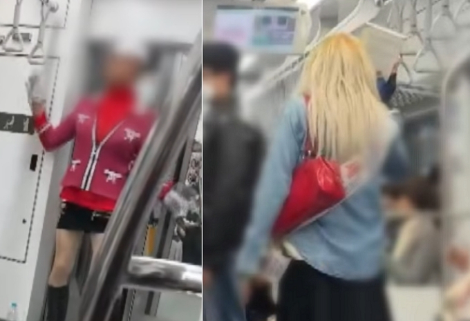 1호선 금발女, 3호선 미니스커트女..."남자였다, 섬뜩"