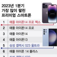  1Q '베스트셀러 프리미엄폰' 10개 중 6개 '아이폰'…삼성 갤럭시는?