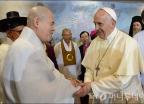 국내 종단 지도자들 만난 프란치스코 교황