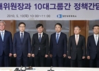 공정거래위원장과 10대 그룹간 정책간담회