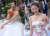 '결혼' 손담비, 어깨 드러낸 웨딩드레스 2벌…부케는 '카라'