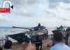 [영상]'대만 앞' 中해변에 탱크가 줄줄이…물놀이하다 '깜짝'