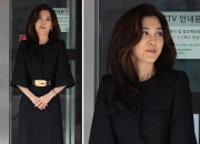 이부진, 호텔신라 주총 패션…우아한 블랙 룩+골드 포인트 '눈길'