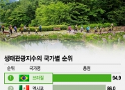 [더차트] "자연경관 보러 이 나라 간다" 1위 브라질…한국은?