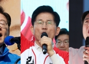 이재명 45%·김문수 36%·이준석 10%...1·2위 격차 1주새 22%p→9%p