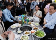"주가 올라 외식 왔는데···" 고깃집서 이재명 대통령 본 시민들 반응