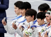 '값진 은메달' 쇼트트랙 男대표팀…"4년 뒤엔 금메달을"
