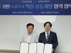 <strong>아이진</strong>·아론티어, 인공지능 mRNA 백신 개발 위한 협약