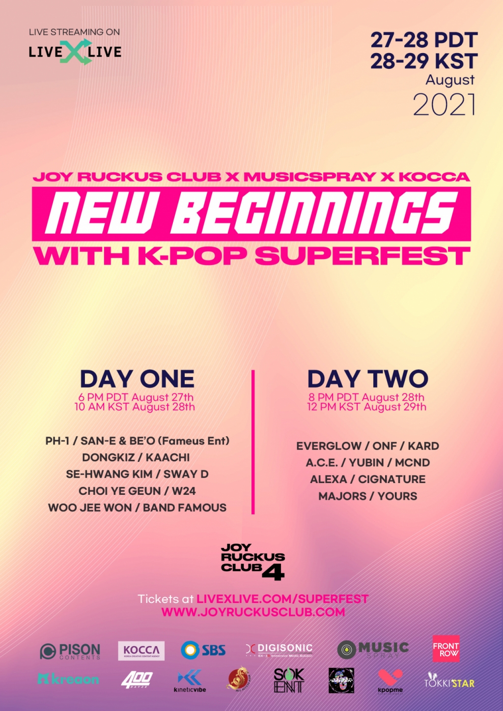 글로벌 온택트 K팝 페스티벌 '뉴비기닝 위드 케이팝 수퍼페스트' 개최 - 뉴스 썸네일 이미지