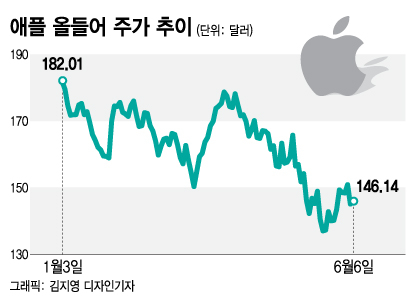 '죽음의 십자가' 발생한 애플…1년 후 주가 보니 '깜짝'[오미주] - 머니투데이