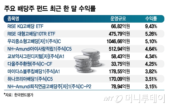 찬바람 불땐 역시? 배당주 펀드로 몰리는 돈
