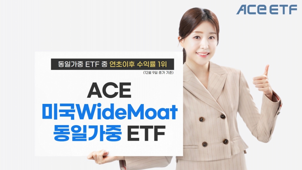'ACE 미국WideMoat동일가중 ETF', 동일 유형 중 수익률 1위