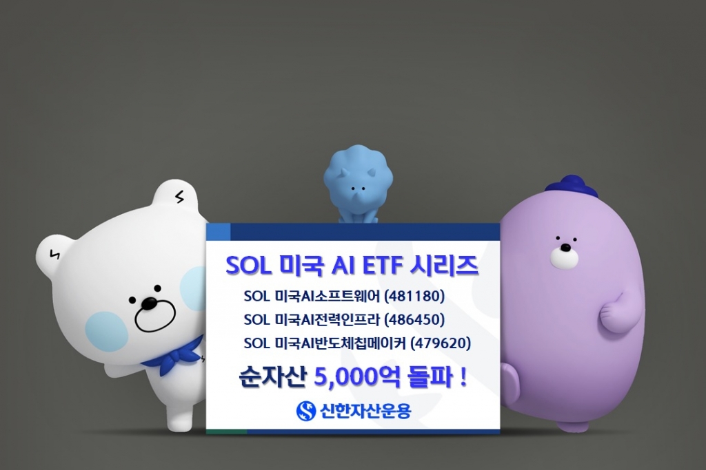 SOL 미국AI ETF 시리즈 순자산 5000억 돌파