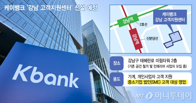 [단독]비대면 벽 허무는 케이뱅크…강남에 '고객 지원센터' 짓는다 - 머니투데이