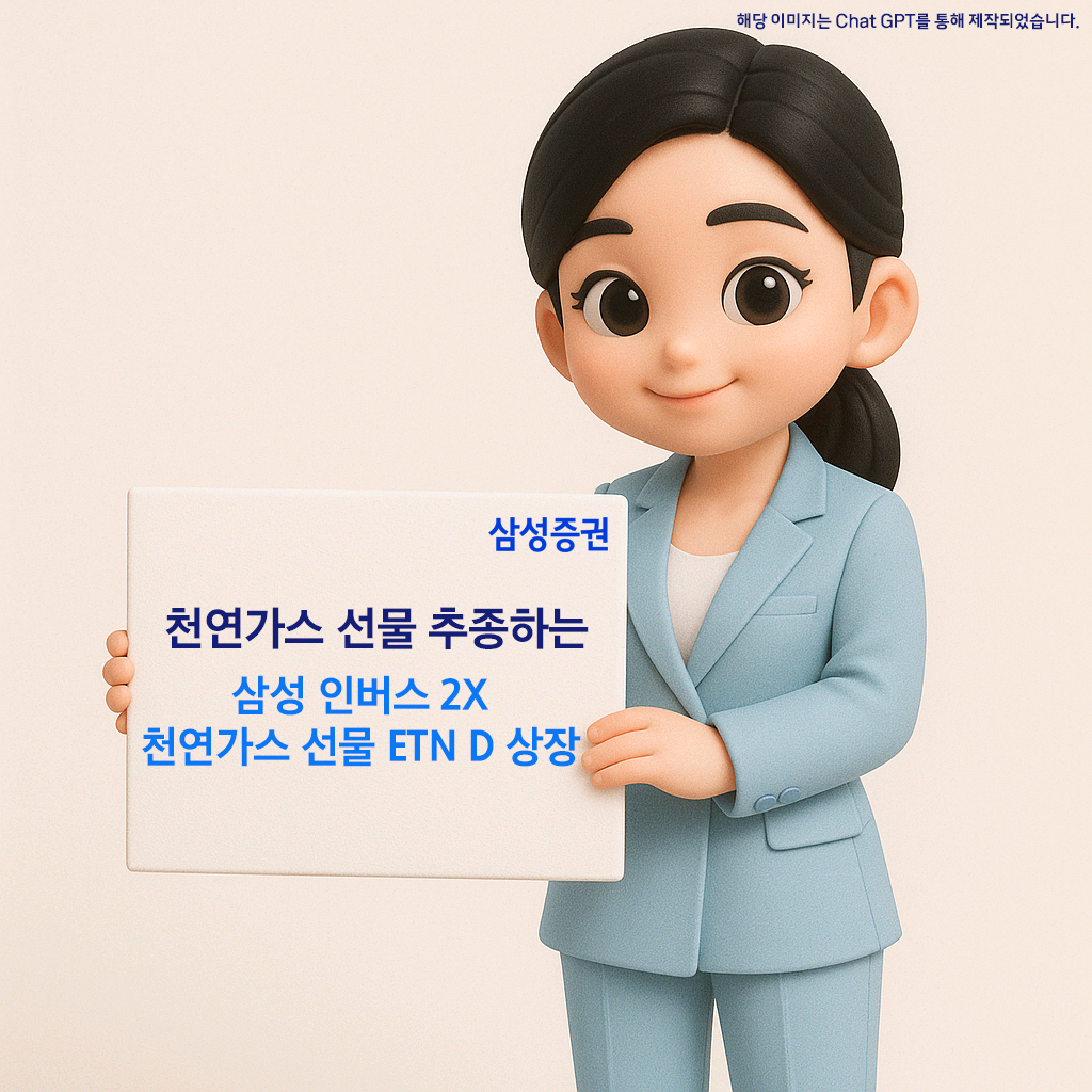 천연가스 하락 시 대응…삼성 인버스 2X 천연가스 선물 ETN D 상장
