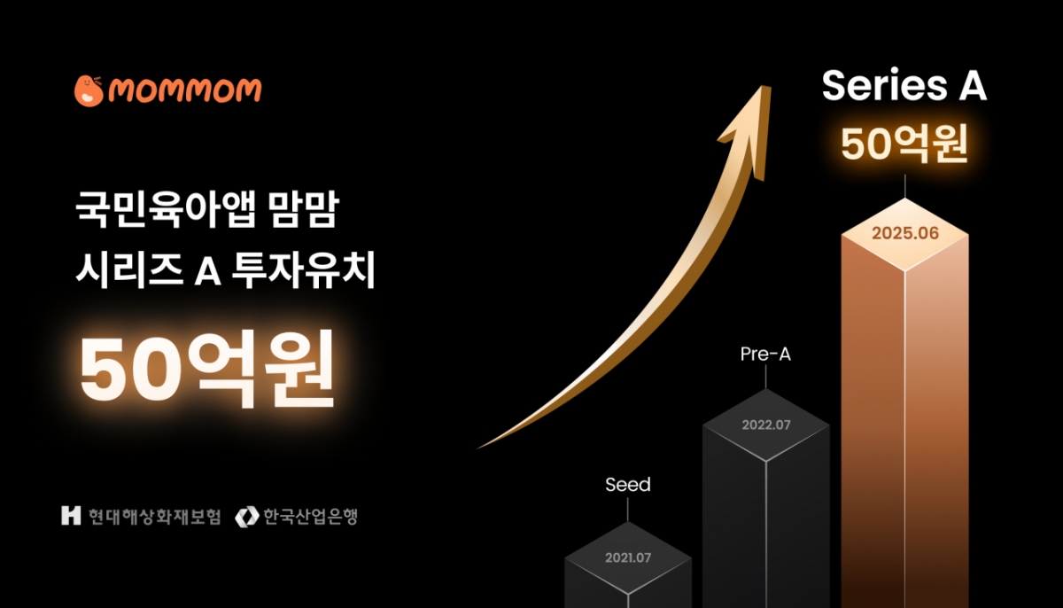 육아 필수 플랫폼 '맘맘', 현대해상·산은으로부터 50억 규모 투자 유치! 키즈 시장의 판도를 바꾸다