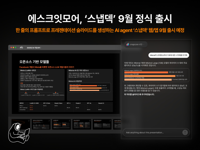 프롬프트 한줄이면 PPT 자동 생성...에스크잇모어, 시드투자 유치 - 뉴스 썸네일 이미지