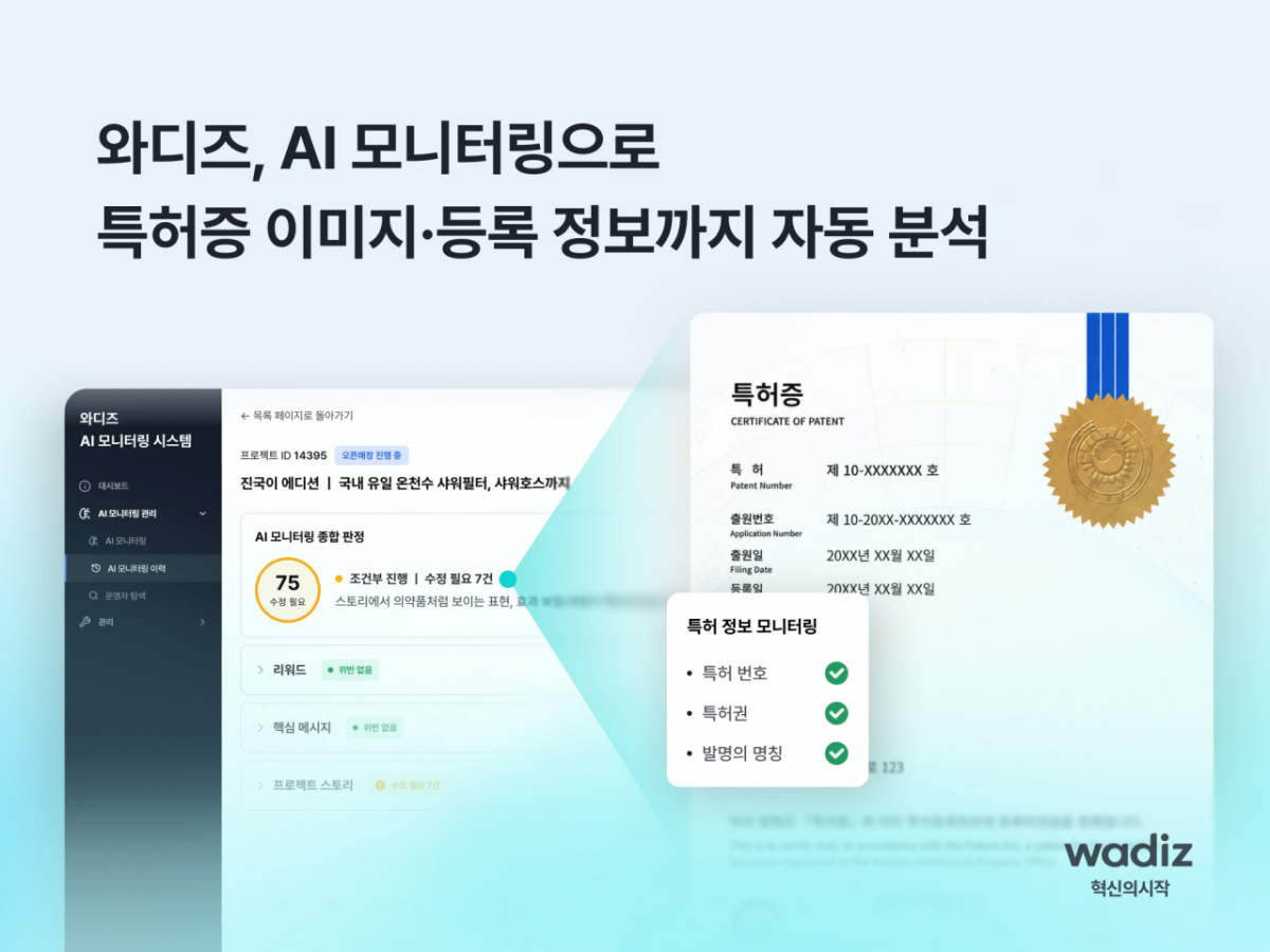 "가짜 특허 막는다"…와디즈, AI 검증 시스템 강화