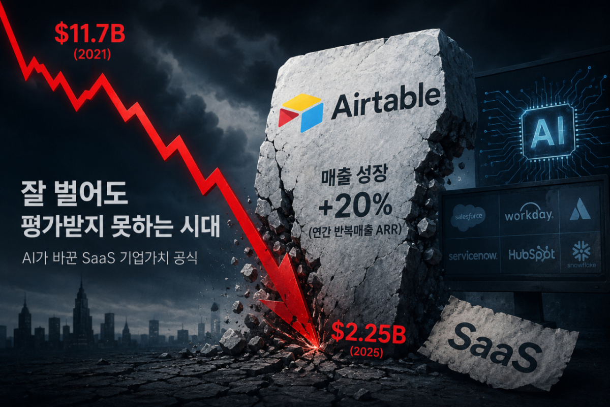 "매출 늘었는데 몸값 80% 증발"…AI 시대, SaaS 신화의 몰락