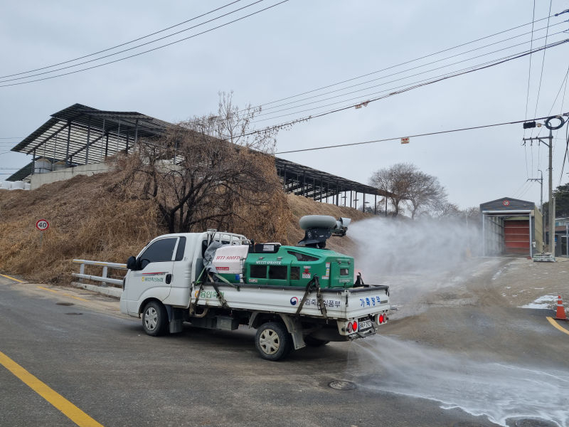 High pressure livestock vehicle disinfection equipment