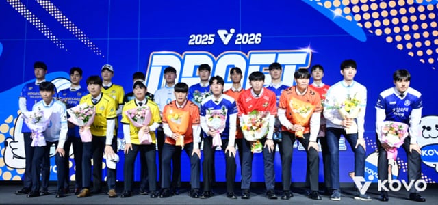 Escena del draft de novatos de voleibol masculino de la temporada pasada. /Foto=Liga Coreana de Voleibol