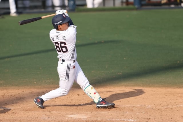 Kim Joo-o của Doosan Bears. /Ảnh=Doosan Bears cung cấp