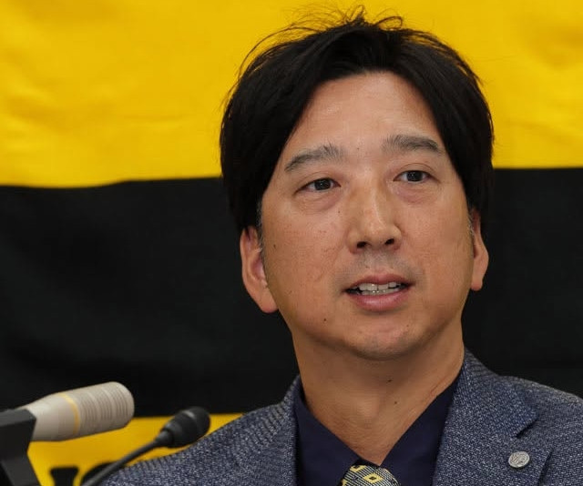 藤川監督。/写真=阪神タイガース公式SNS