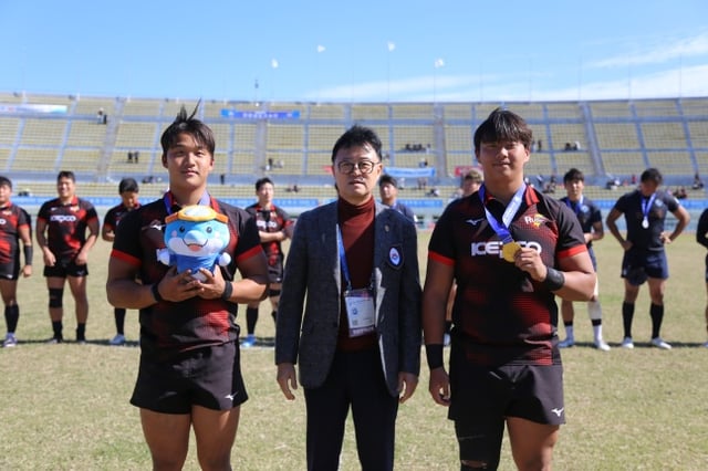 韓国電力ラグビー部が第107回全国体育大会一般部で優勝した。 /写真=大韓ラグビー協会提供