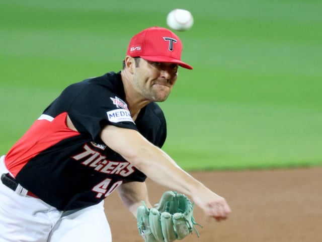 2026 KBO 포스트시즌 플레이오프(PO) 1차전 삼성 대 KIA전이 2일 대구 삼성라이온즈파크에서 열렸다. KIA 선발 네일이 역투하고 있다. /사진=김진경 kim.jinkyung@