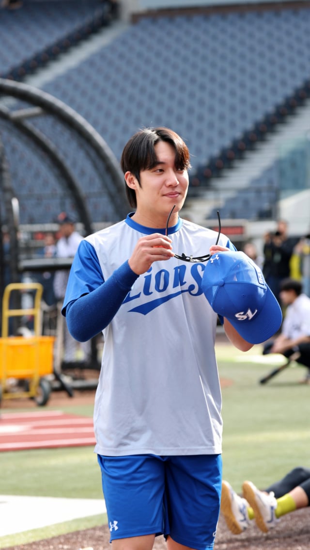 복귀전을 치른 삼성 에이스 원태인이 14일 대전한화생명볼파크에서 열리는 2026KBO리그 한화이글스와 삼성라이온즈 경기에 앞서 훈련을 준비하고 있다. 2026.04.14. /사진=강영조 cameratalks@