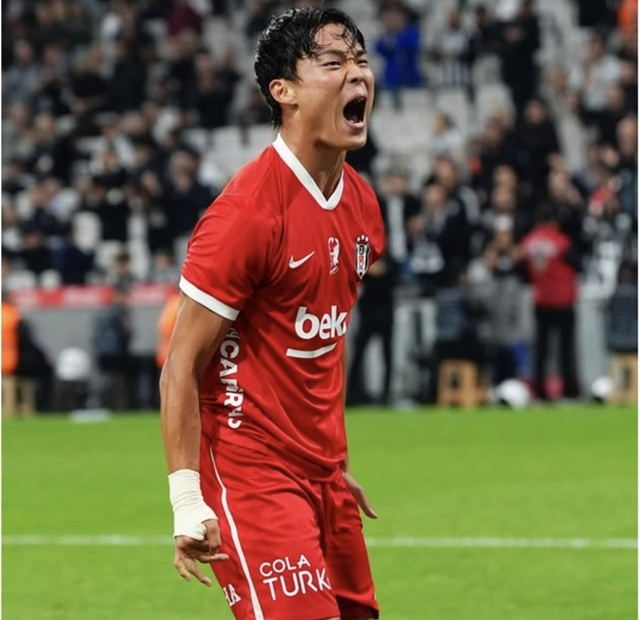 Roaring Oh Hyeon-gyu. /Photo=Besiktas SNS