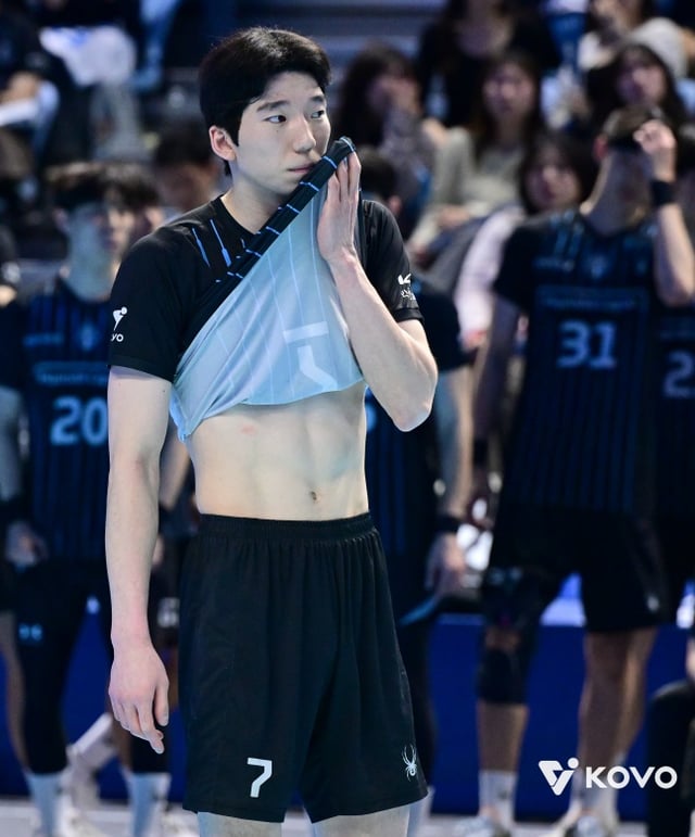 Heo Su-bong of Hyundai Capital. Woori Card rookie Jeon Yu-seok has taken Heo Su-bong as his role model. /Photo=Provided by KOVO