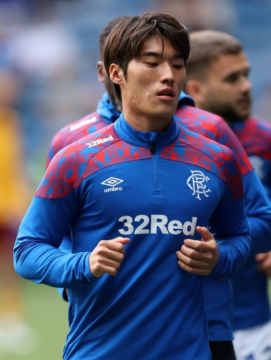 El delantero de Rangers, Kim Min-su. /Foto=Captura de las redes sociales oficiales de Rangers
