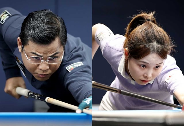 Nguyen Chan Thanh Tao (izquierda) y Kang Yu-jin, incorporadas por Welcome Savings Bank utilizando el período de fichajes adicionales. /Foto=Proporcionado por el Tour PBA