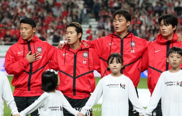 Lee Kang-in (second from left). /Photo=Chief correspondent Kim Jin-kyung.