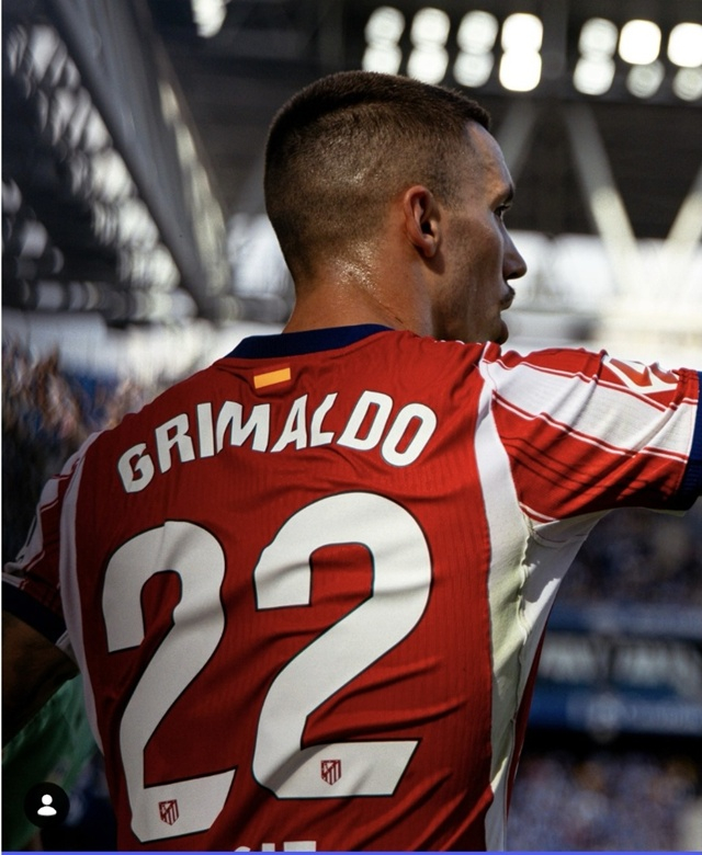 Alejandro Grimaldo, autor del gol inicial. /Foto=Redes sociales del Atlético de Madrid