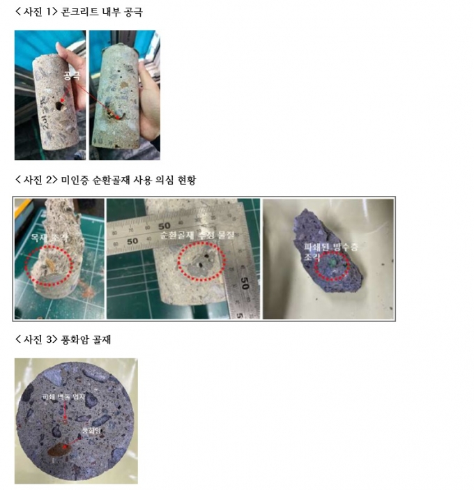 철근 누락 이어 구멍 뻥 골재…'주차장 붕괴' 검단 아파트 안전 D - 머니 ...