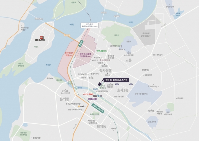 쌍용건설, 춘천 약사동 '쌍용 더 플래티넘 스카이' 내달 분양 - 머니투데이