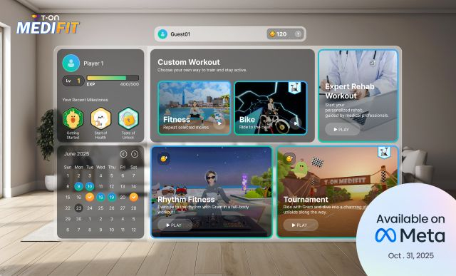 토마토시스템, 모바일 XR HMD기반 메디컬 피트니스 '티온 메디핏' 미국 출시