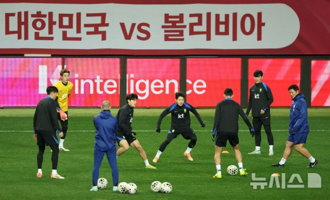 대전월드컵경기장 훈련 장면