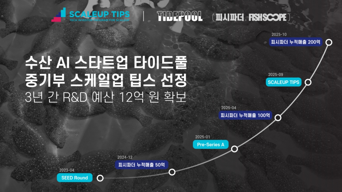 "AI 수산·양식으로 생산성↑"…타이드풀, 스케일업 팁스 선정 - 머니투데이